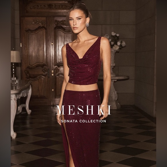 Meshki Ellery Square Diamanté Top & Skirt - Picture 6 of 8